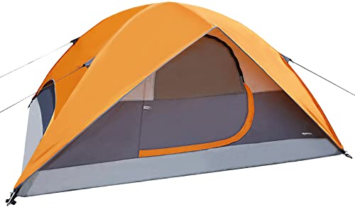 Amazon Basics x Dome Camping Tent With Rainfly 9 4-Person Feet