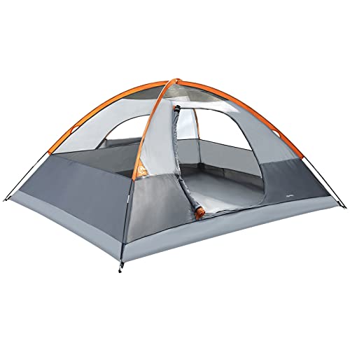 Amazon Basics x Dome Camping Tent With Rainfly 9 4-Person Feet