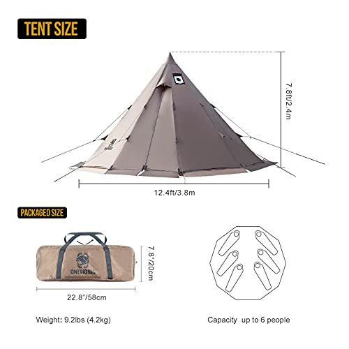 OneTigris Rock Fortress Hot Tent with Stove Jack Bushcraft Shelter