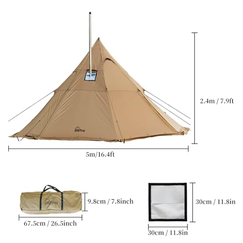 Hot Tent with Stove Jack 4-8 Person