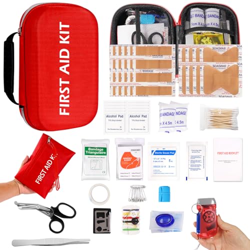 173pcs First Aid Kit with Upgraded Handle Design