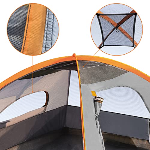 Amazon Basics x Dome Camping Tent With Rainfly 9 4-Person Feet