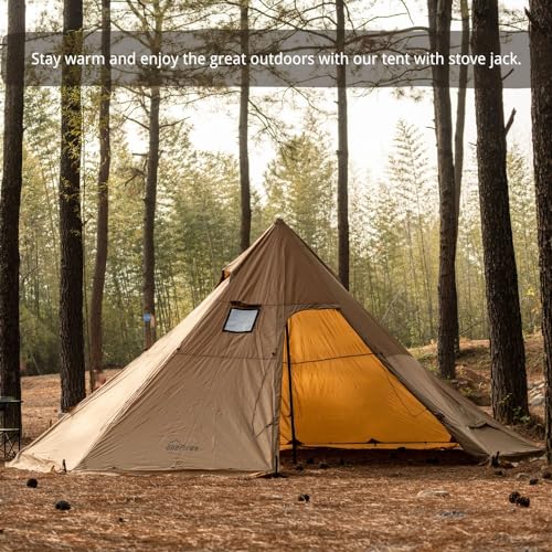 Hot Tent with Stove Jack 4-8 Person